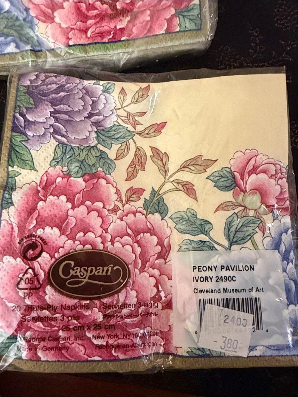 Hallmark Floral Paper Napkins — Pink, Purple, Cream, Blue